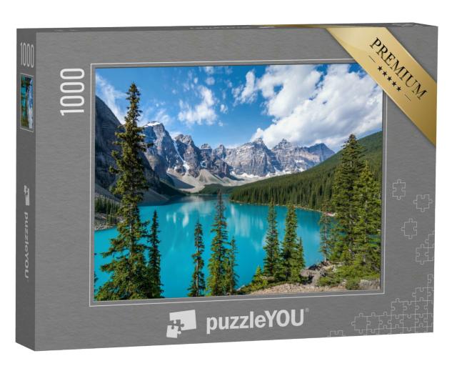 Puzzle 1000 Teile „Moraine Lake, Banff National Park, Kanadische Rocky Mountains“