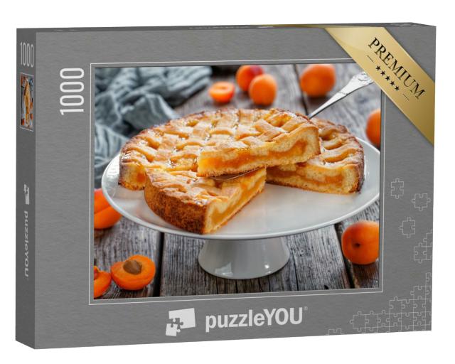 Puzzle 1000 Teile „Aprikosenmürbeteigkuchen“