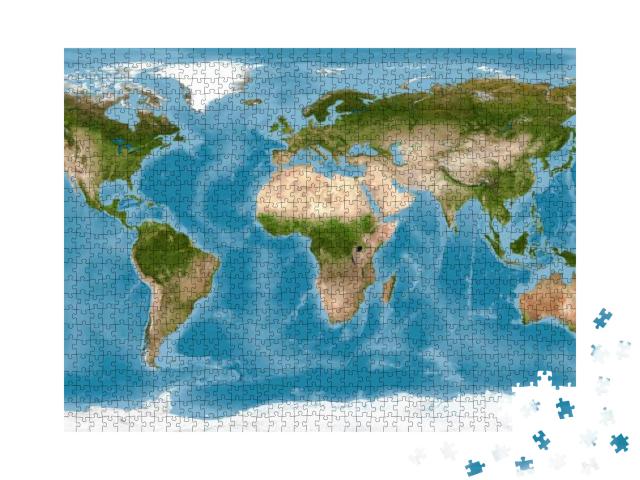 Puzzle 1000 Teile „Weltkarte“