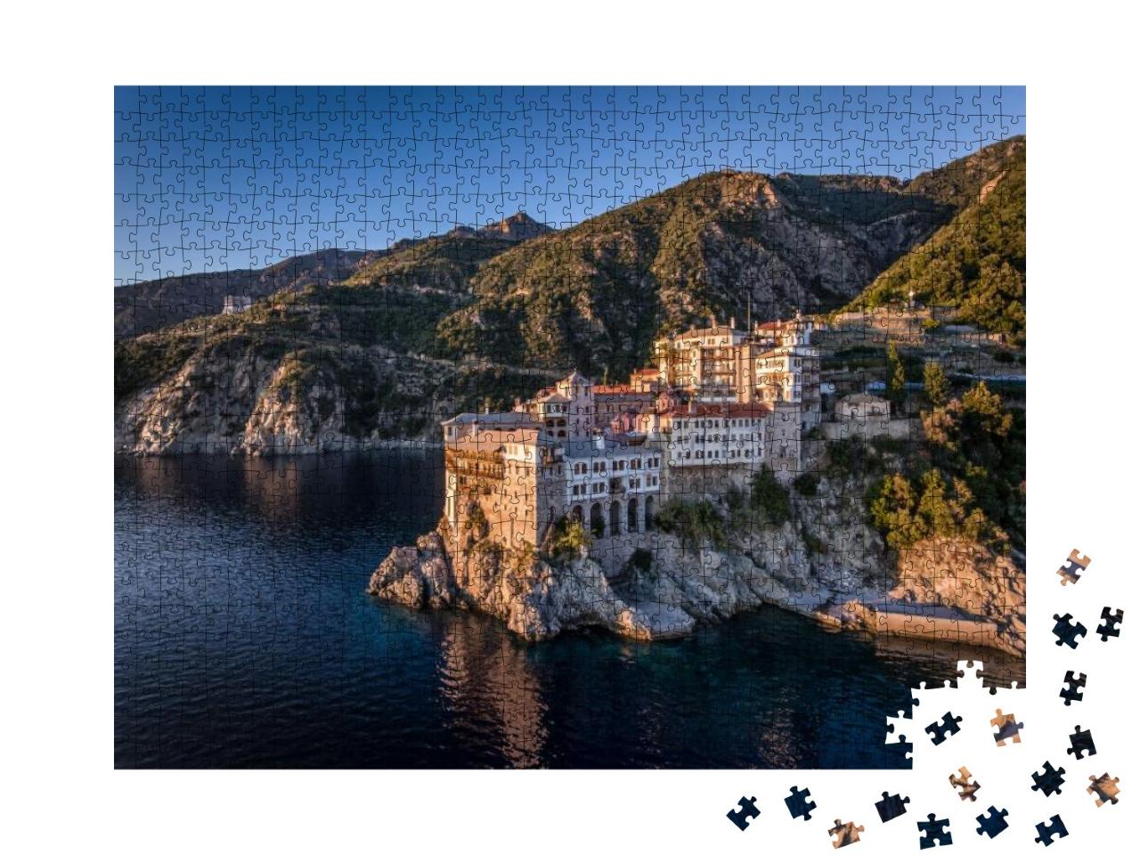 Puzzle 1000 Teile „Berg Athos - Heiliger Berg“