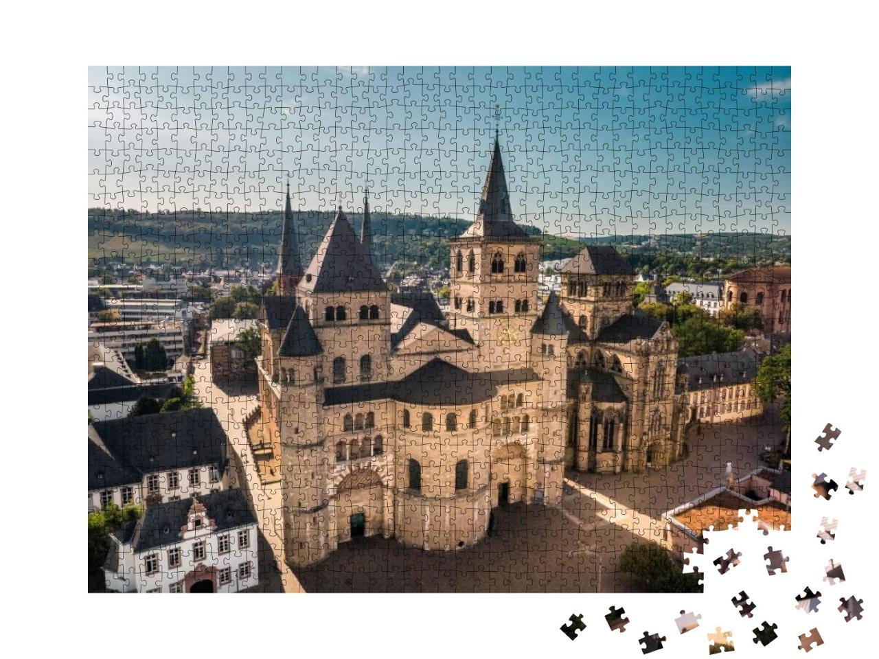 Puzzle 1000 Teile „Römisch-katholische Kirche in Trier, Rheinland-Pfalz, Deutschland“