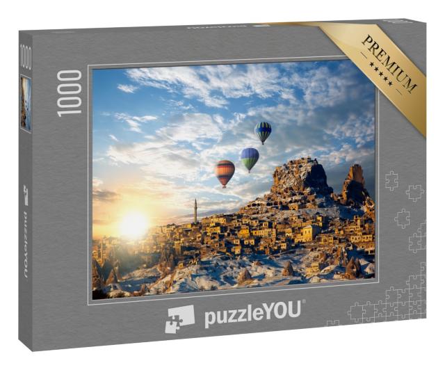 Puzzle 1000 Teile „Heißluftballonfahrt über das wundersame Kappadokien, Türkei“