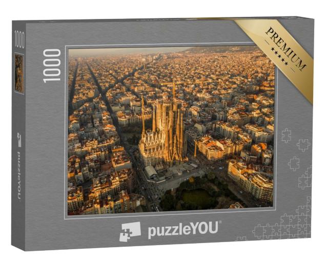 Puzzle 1000 Teile „Barcelona aus der Vogelperspektive“