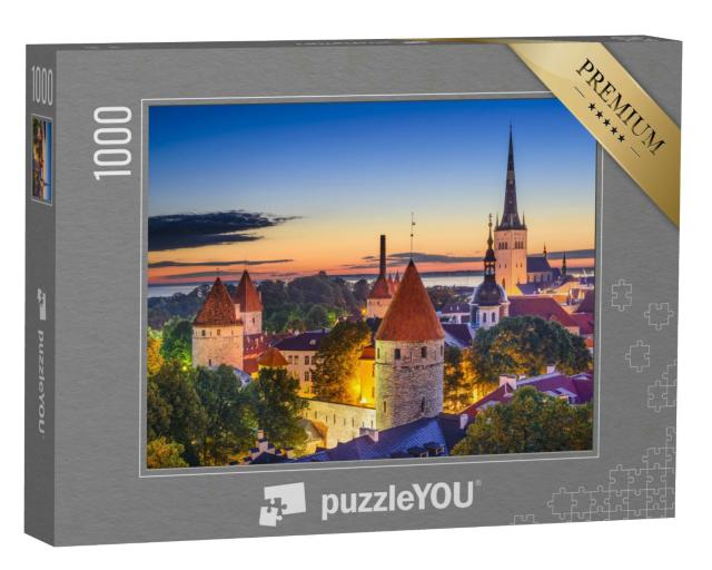 Puzzle 1000 Teile „Tallinn, Estland in der Morgendämmerung“