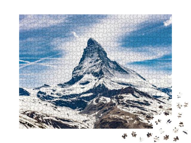 Puzzle 1000 Teile „Matterhorn, Schweizer Alpen“