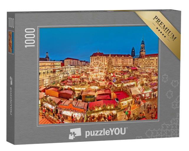 Puzzle 1000 Teile „Dresden in der Weihnachtszeit, Deutschland“