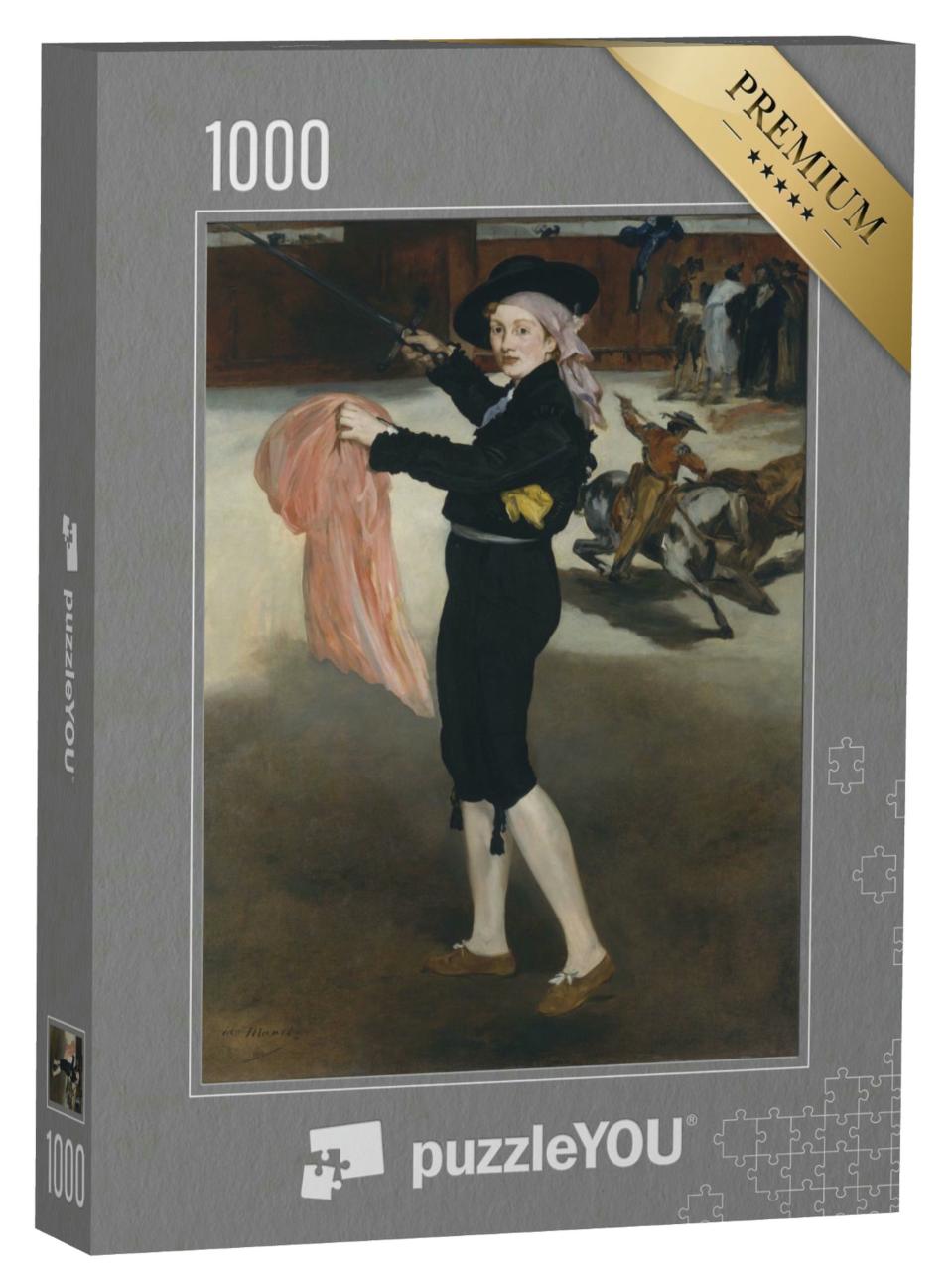 Puzzle 1000 Teile „Fräulein Victorine im Kostüm eines Stierkämpfers von Edouard Manet 1862“