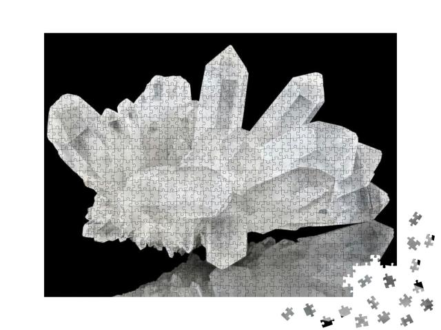 Puzzle 1000 Teile „Reiner Quarzkristall-Cluster“