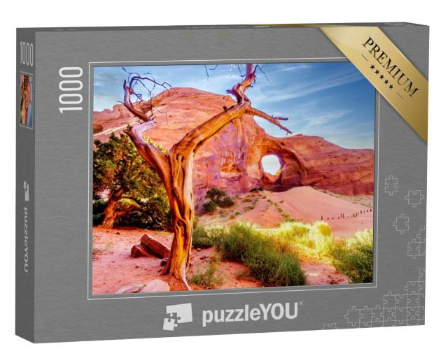 Puzzle 1000 Teile „Ohr des Windes, Felsformation im Monument Valley, USA“