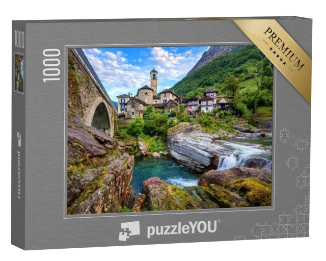 Puzzle 1000 Teile „Traditionelle Steinhäuser“