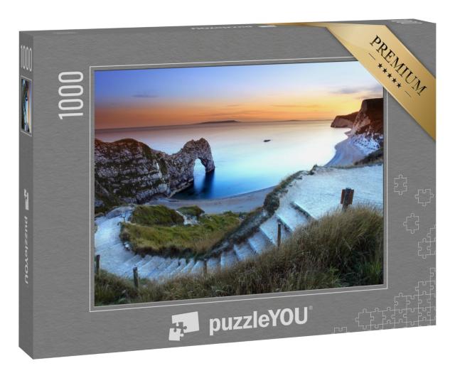 Puzzle 1000 Teile „Sonnenuntergang in Dorset, England“