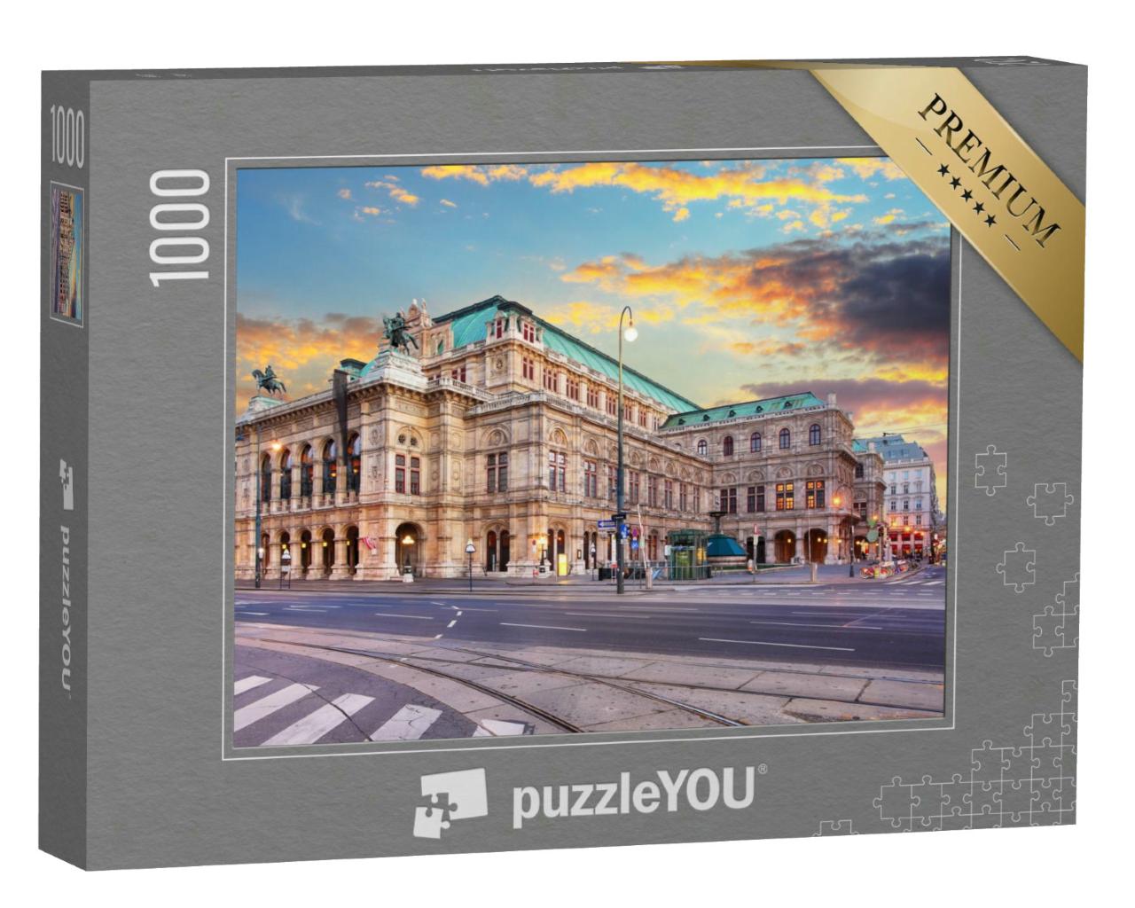 Puzzle 1000 Teile „Staatsoper bei Sonnenaufgang, Wien, Österreich“