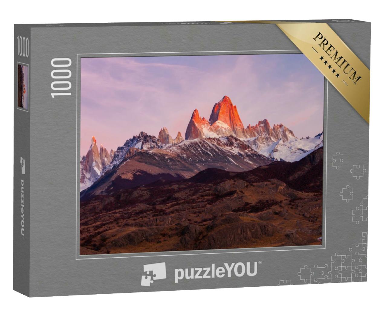 Puzzle 1000 Teile „Berg Fitz Roy, auch bekannt als Cerro Chalten, Patagonien“