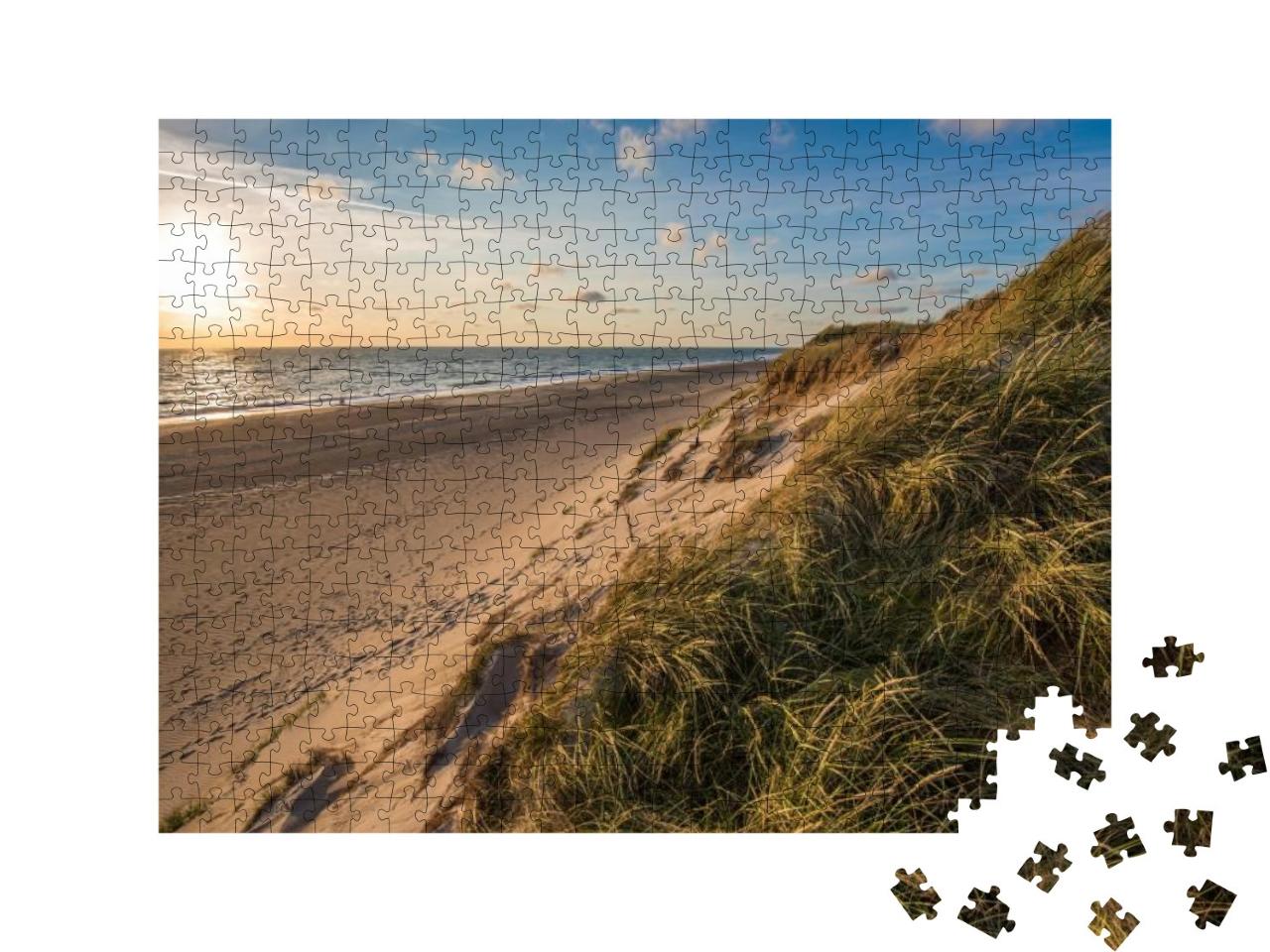 Puzzle 500 Teile „Nordseestrand, Küste Jütlands, Dänemark“