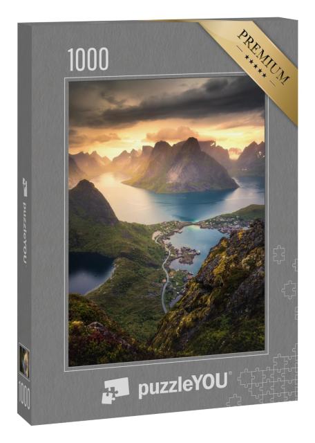 Puzzle 1000 Teile „Weites Gebiet Reinebringen in Norwegen“
