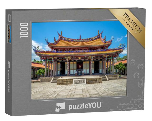 Puzzle 1000 Teile „Taipeh Konfuzius-Tempel in Dalongdong, Taipeh, Taiwan“