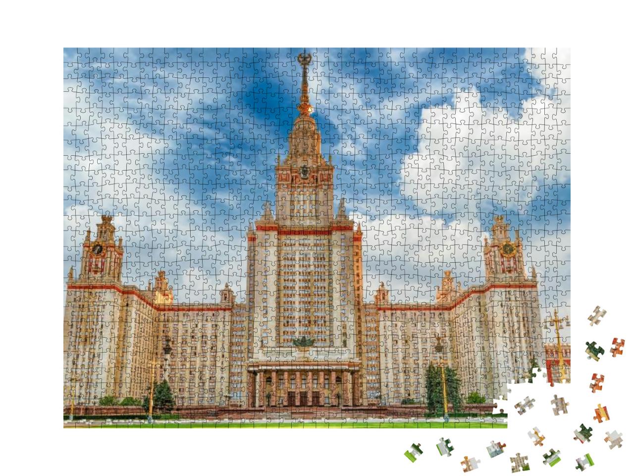 Puzzle 1000 Teile „Staatliche Lomonossow-Universität, Moskau, Russland“