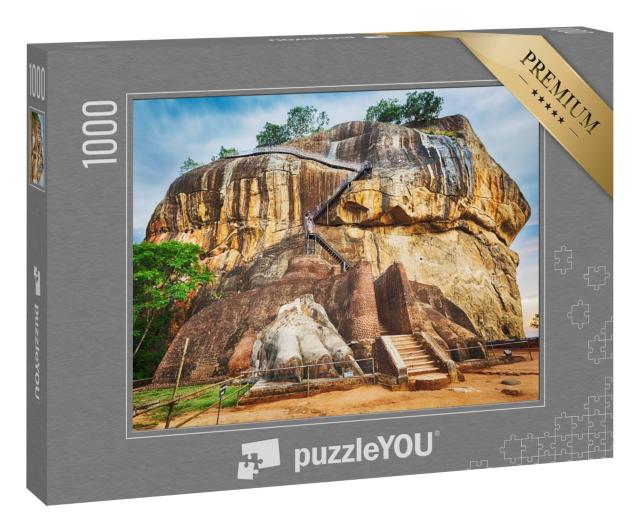 Puzzle 1000 Teile „Panorama vom Weltkulturerbe Sigiriya, Löwenfelsen“