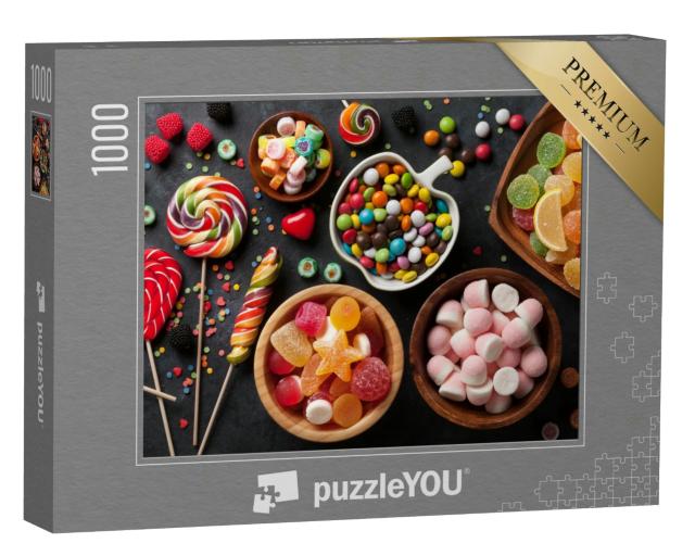Puzzle 1000 Teile „Bunte Bonbons, Gelee und Marmelade“