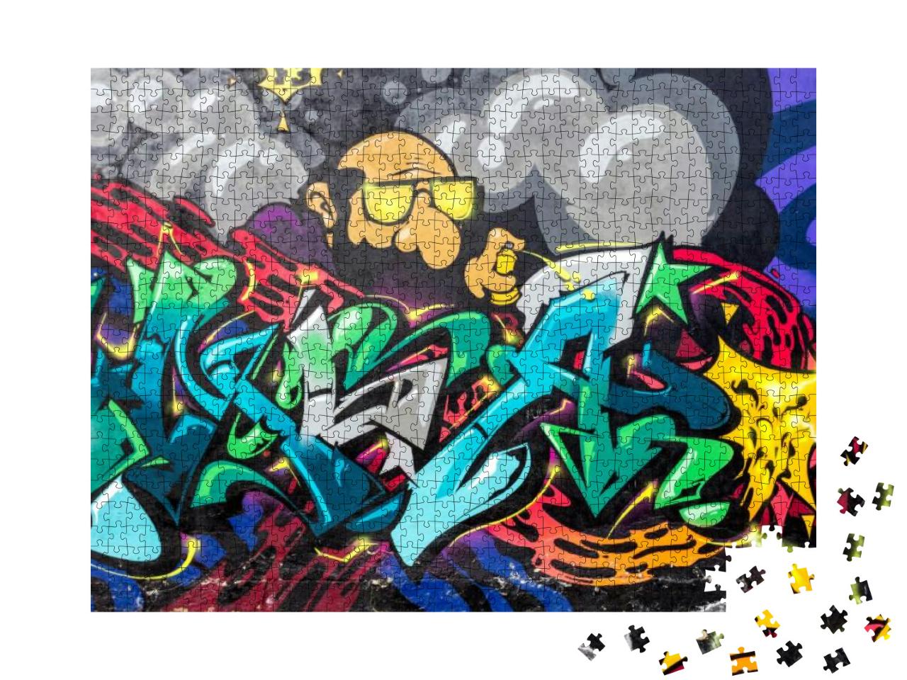 Puzzle 1000 Teile „Graffiti Sprayer“