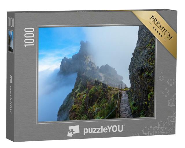Puzzle 1000 Teile „Bergpfad über den Wolken von Madeira“