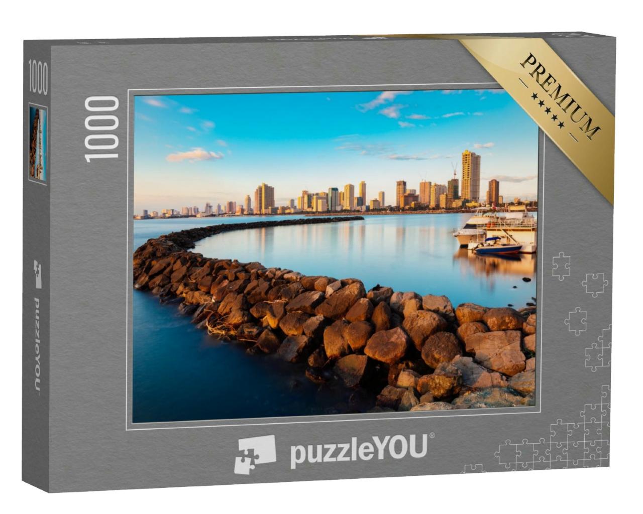 Puzzle 1000 Teile „Skyline von Manila City und Manila Bay“