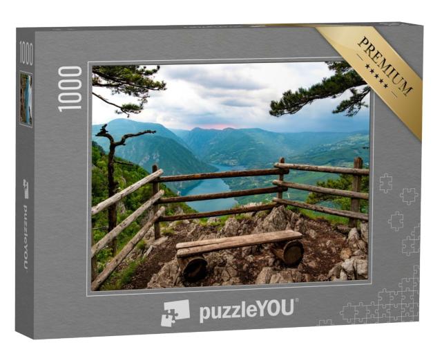 Puzzle 1000 Teile „Aussichtspunkt Banjska stena, Tara-Nationalpark, Serbien“