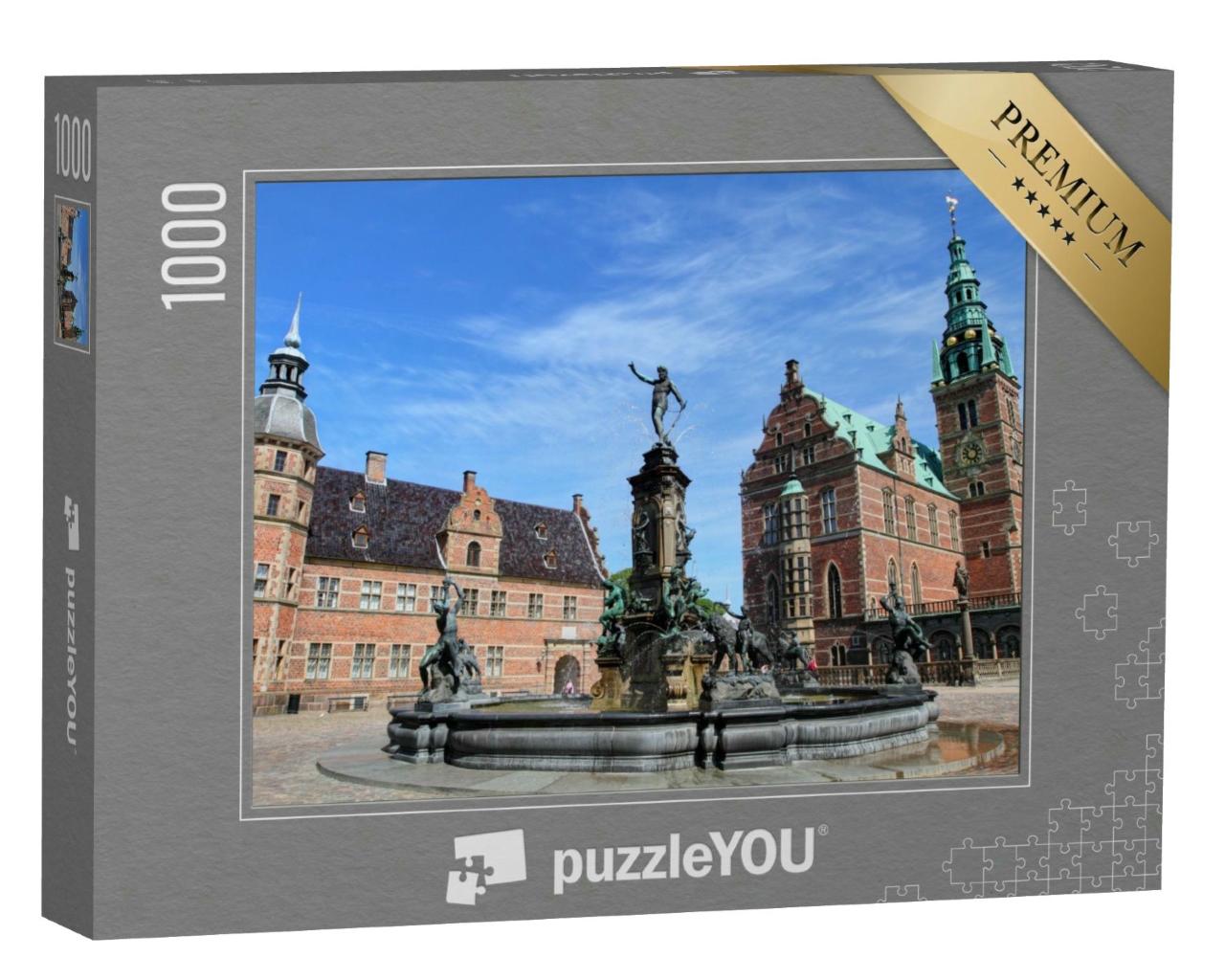 Puzzle 1000 Teile „Schloss Frederiksborg, das größte Renaissance-Schloss in Dänemark “
