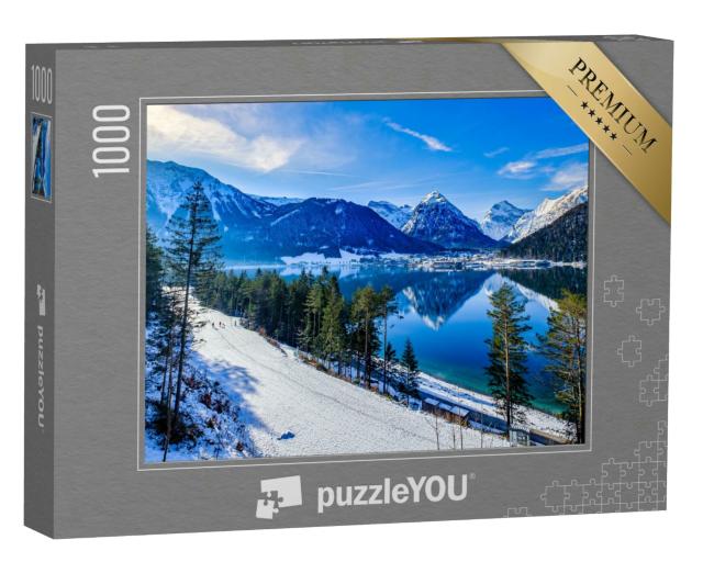 Puzzle 1000 Teile „Achensee und Pertisau im Winter, Österreich“