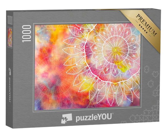 Puzzle 1000 Teile „Federleichtes Mandala“