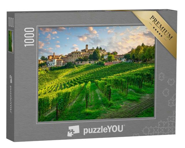 Puzzle 1000 Teile „Das Dorf Neive und die Weinberge der Langhe“