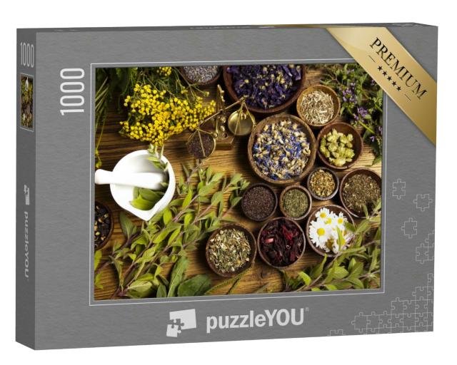 Puzzle 1000 Teile „Kräuter der Naturheilkunde“