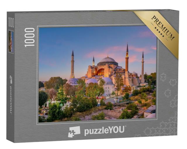 Puzzle 1000 Teile „Schöner Blick auf die Hagia Sophia in Istanbul, Türkei“
