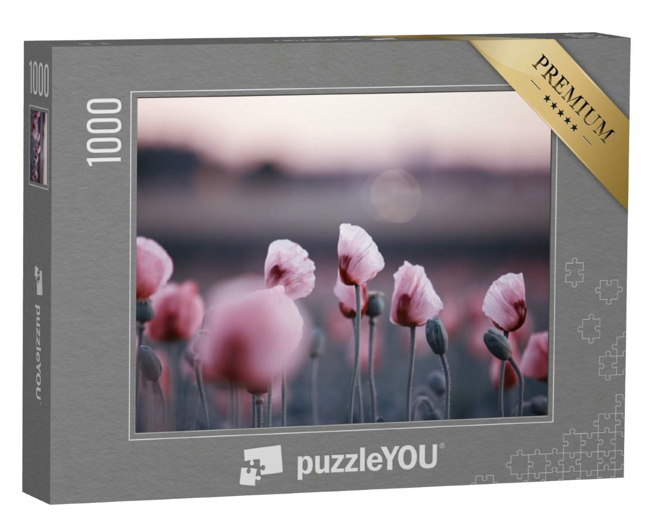 Puzzle 1000 Teile „Wiese mit Fliedermohnblüten im Frühsommer “