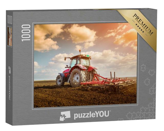 Puzzle 1000 Teile „Bodenvorbereitung mit Saatbettkultivator“