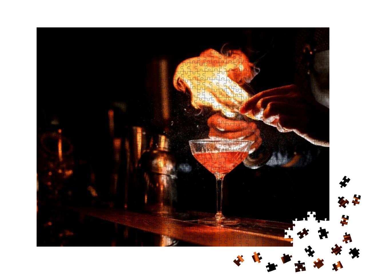 Puzzle 1000 Teile „Feueriger Cocktail “