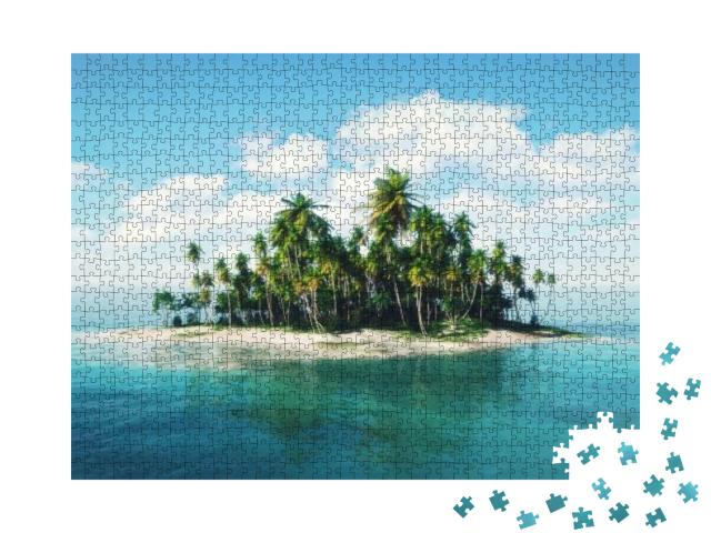 Puzzle 1000 Teile „Insel im Ozean “