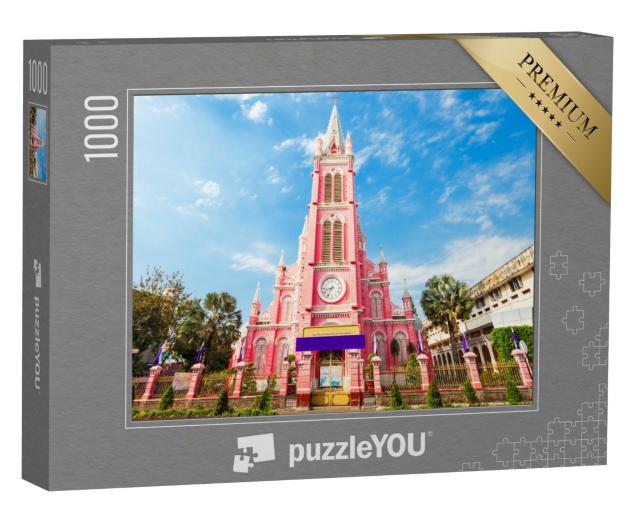 Puzzle 1000 Teile „Die Pfarrkirche Tan Dinh oder die Herz-Jesu-Kirche in Ho-Chi-Minh-Stadt“