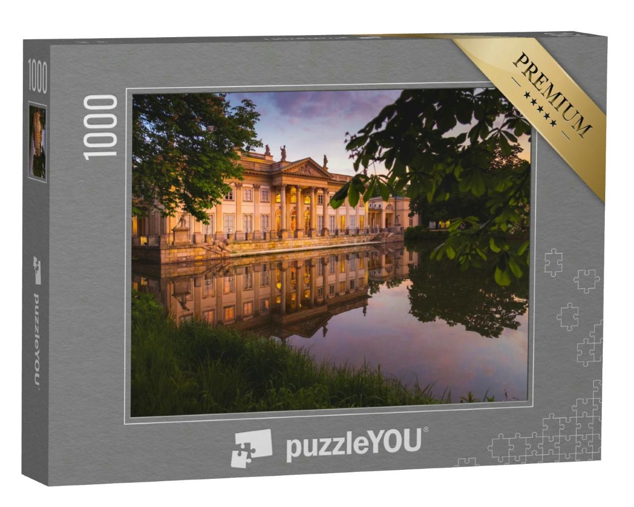 Puzzle 1000 Teile „Königlicher Palast auf dem Wasser in Warschau, Lazienki Park, Polen“