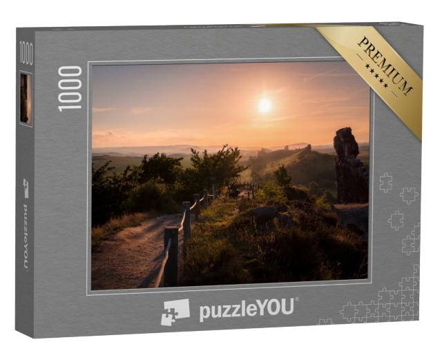 Puzzle 1000 Teile „Sonnenuntergang über dem Harz“