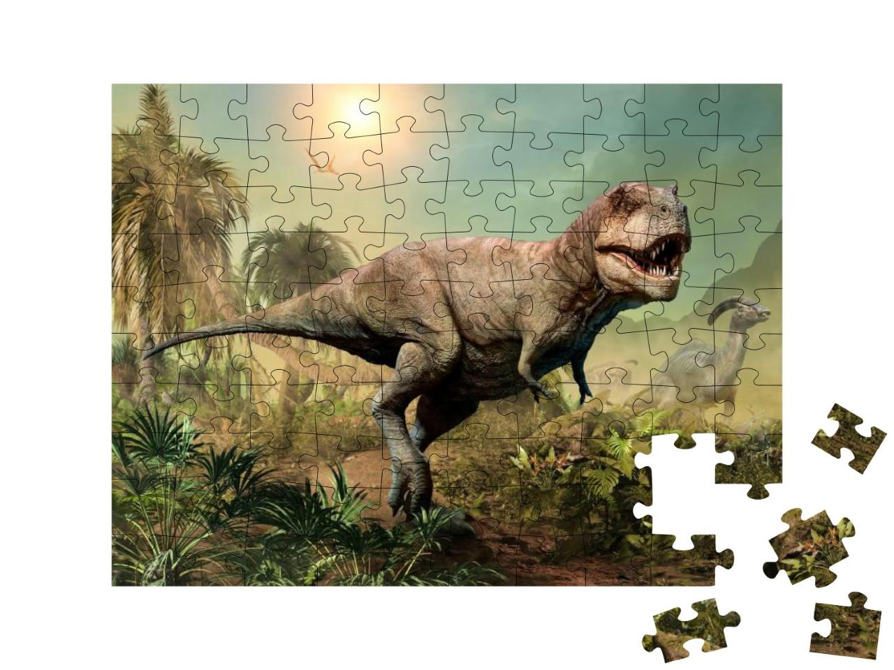 Puzzle 100 Teile „Tyrannosaurus rex “