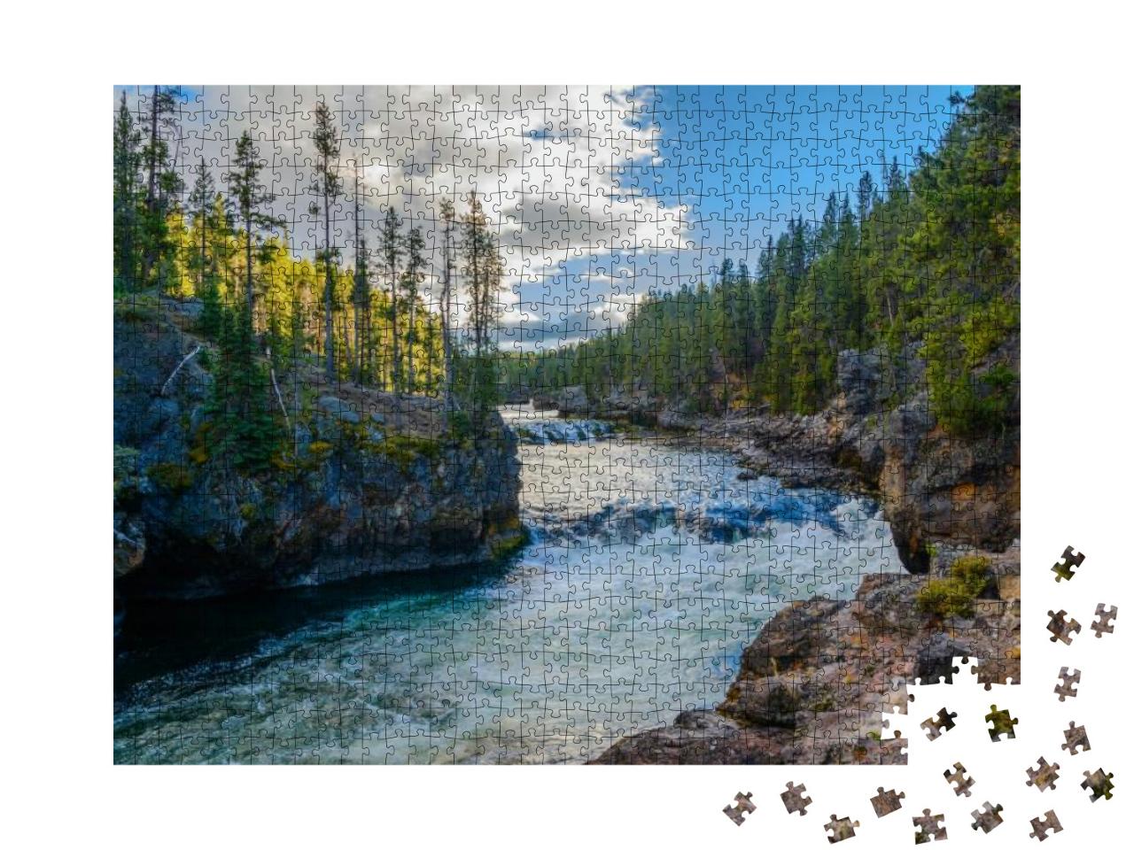 Puzzle 1000 Teile „Yellowstone National Park, Wyoming, USA“