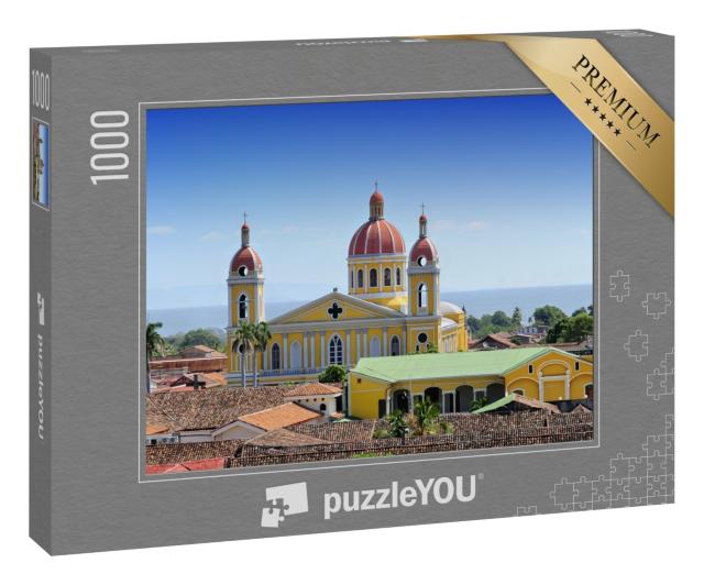 Puzzle 1000 Teile „Kathedrale von Granada, Nicaragua, Mittelamerika“
