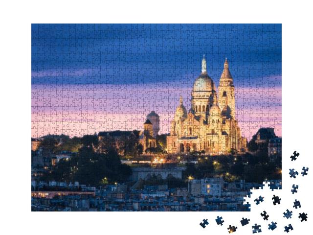 Puzzle 1000 Teile „Basilika Sacre Cœur, Montmartre, Paris“