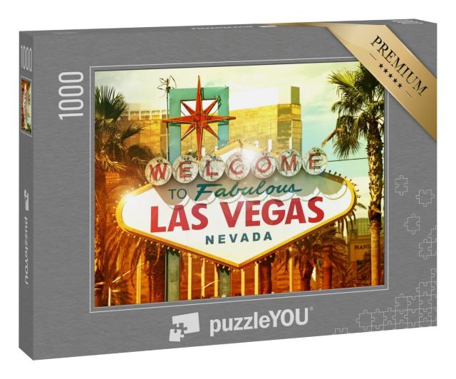 Puzzle 1000 Teile „Willkommen in Las Vegas“