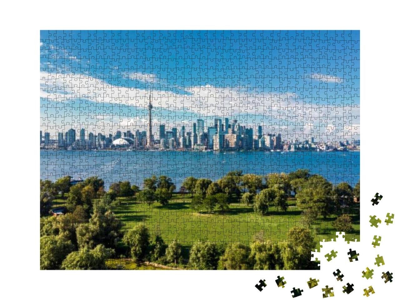 Puzzle 1000 Teile „Skyline von Toronto und Ontariosee, Kanada“