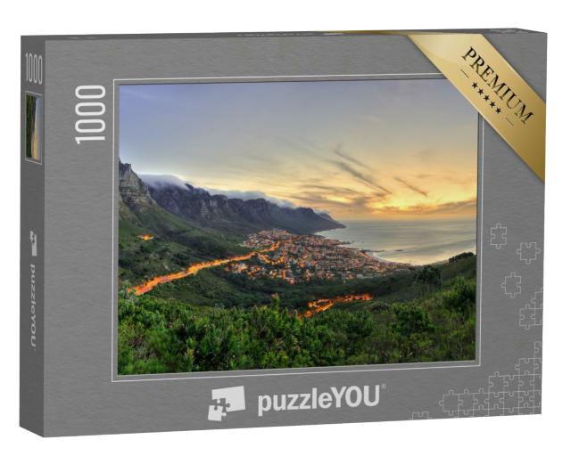 Puzzle 1000 Teile „Kapstadt mit Tafelberg, Lions Head und Zwölf Apostel, Südafrika“