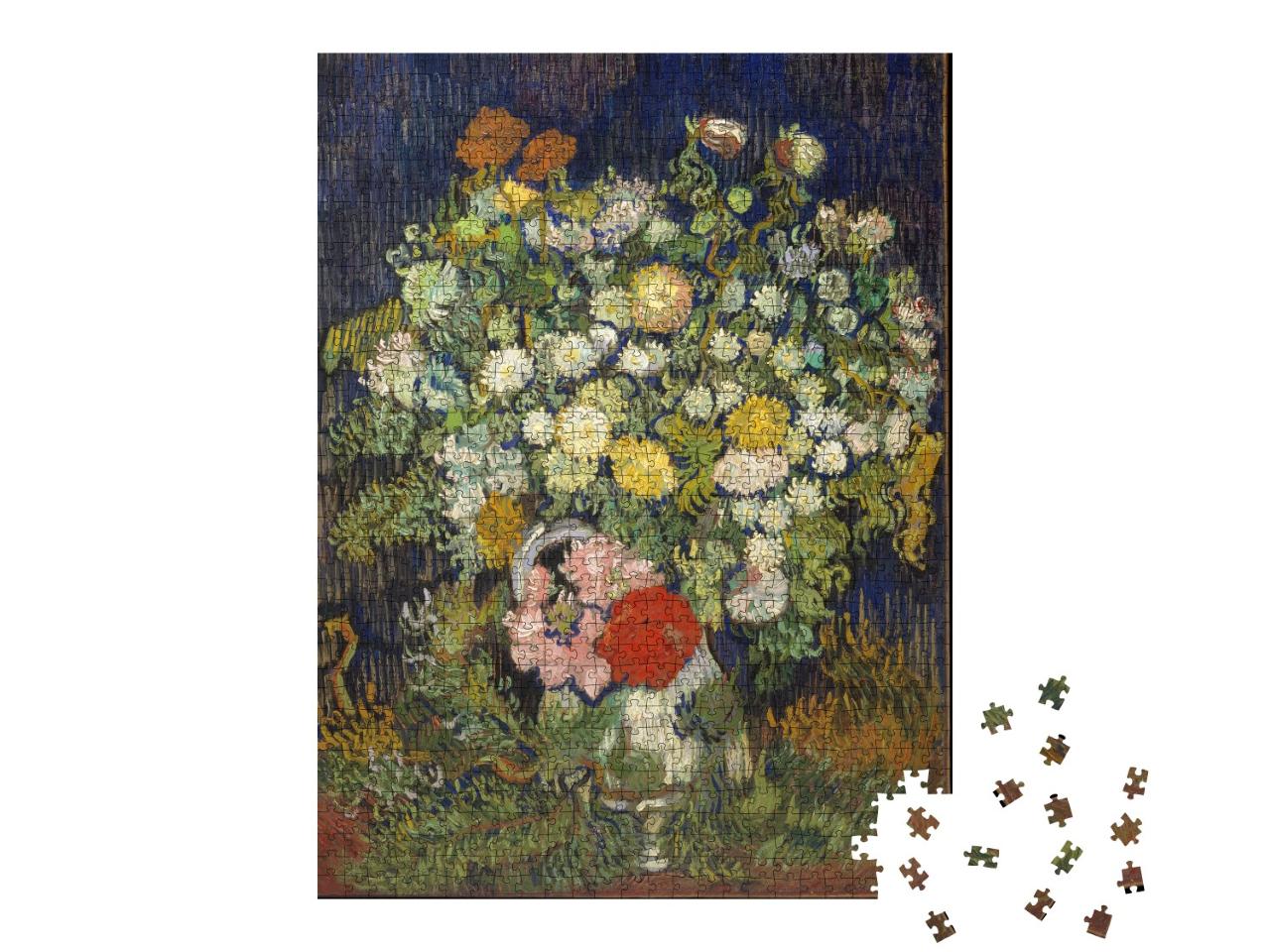 Puzzle 1000 Teile „Vincent van Gogh - Blumenstrauß in einer Vase“
