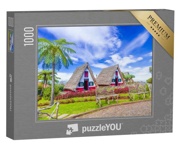 Puzzle 1000 Teile „Traditionelle Häuser auf Madeira, Portugal“