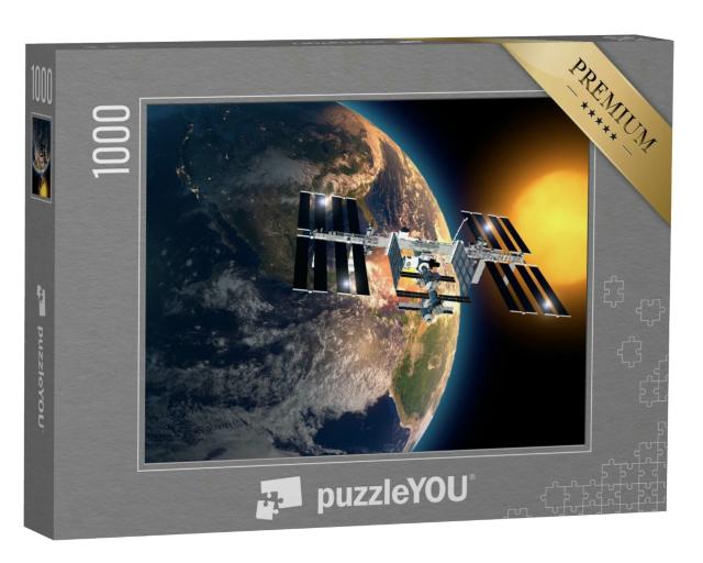 Puzzle 1000 Teile „Berühmte Internationale Raumstation, Orbit, NASA“